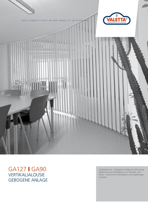 Valetta Vertikaljalousie gebogen